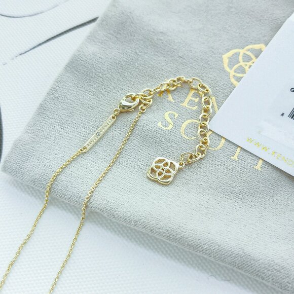 ✨Kendra Scott✨ Ari Heart Gold Necklace Rose Quartz - Picture 3 of 3